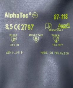 Găng tay chống hóa chất Ansell AlphaTec 87-118 - Ảnh 5