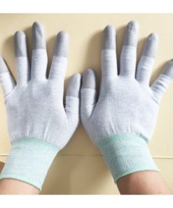 Găng tay chống tĩnh điện sợi Carbon phủ ngón - Ảnh 3