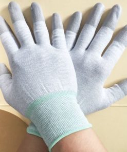 Găng tay chống tĩnh điện sợi Carbon phủ ngón - Ảnh 4