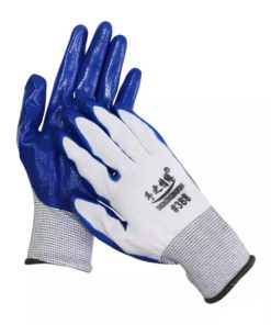 Găng tay len 388 phủ sơn xanh dương 50g