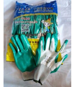 Găng tay len 388 phủ sơn xanh lá 40g - Ảnh 2