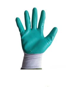 Găng tay len 388 phủ sơn xanh lá 40g