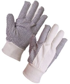 Găng tay vải chấm hạt nhựa 12 OZ