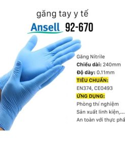 Găng tay y tế Ansell Nitrile 92-670 - Ảnh 3