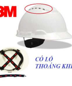 Nón bảo hộ 3M H701V có lỗ thoáng khí màu trắng - Ảnh 2