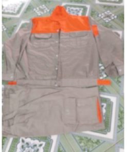 Quần áo Kaki - Ghi tối phối cam LS507 - Ảnh 3