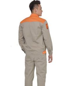 Quần áo Kaki - Ghi tối phối cam LS507 - Ảnh 2