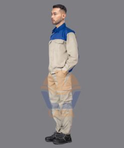 Quần áo Kaki liên doanh - Ghi tối phối xanh LS610 - Ảnh 3