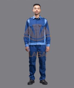 Quần áo Pangrim Hàn Quốc - Xanh dương phối xanh ngọc LS607